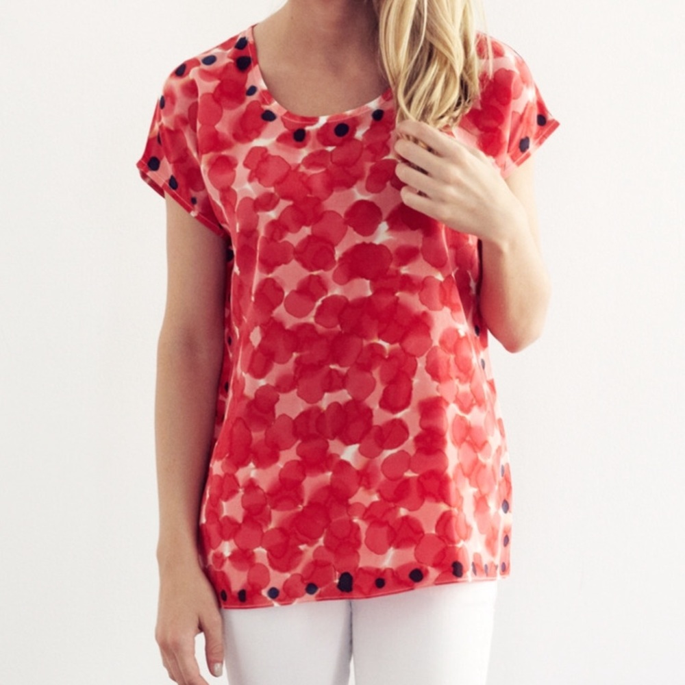 Rachel Rose hand painted silk tee